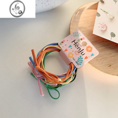 JiMi韩国简约扎头发绳橡皮筋女头绳丸子头发饰皮套发圈ins风马尾头饰