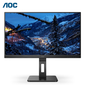 冠捷(AOC) 23.8英寸全高清 IPS窄边框 升降旋转 TUV爱眼低蓝光不闪办公显示屏24P2U