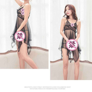 长夜漫漫女式情趣睡衣连体衣破洞渔网丝袜性感诱惑开档免脱女士内衣套装蕾丝吊带裙三点式比基尼制服成人用品(新疆西藏不发货) 自选款式留言所选或者联系客服备注 默认尺寸