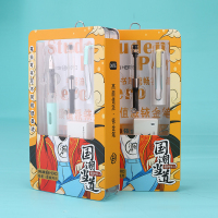 英雄(HERO)钢笔 国潮款时尚正姿铱金钢笔小清新墨水笔(内置墨囊6支)367E