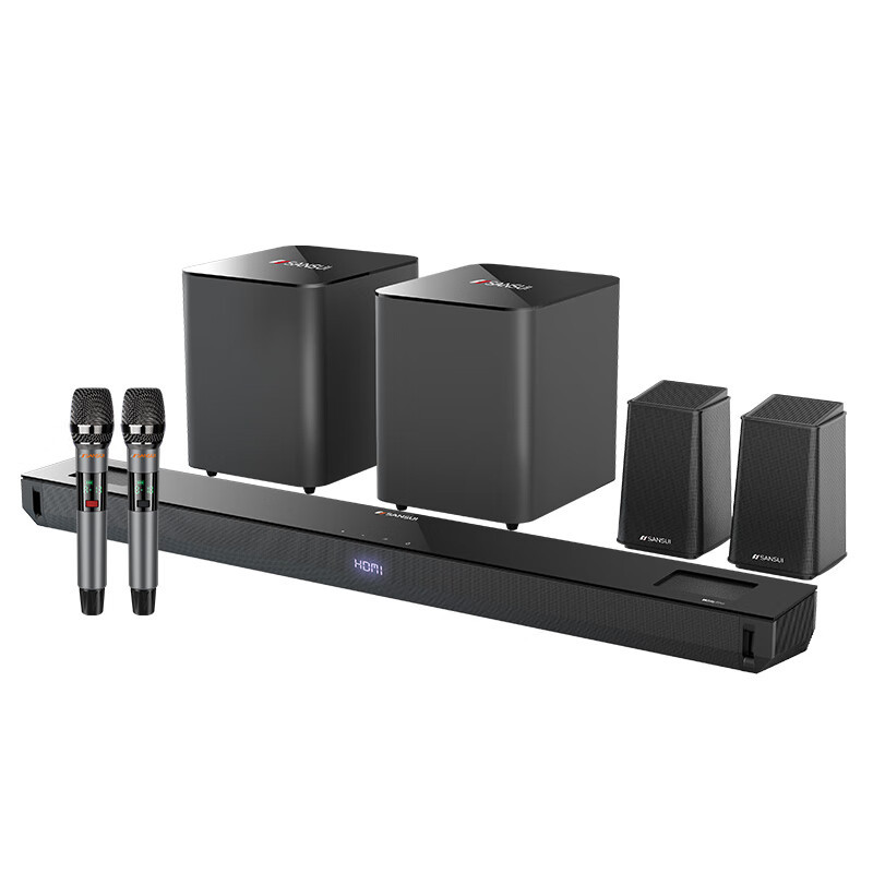 山水(SANSUI) 5.1声道家用K歌客厅电视落地式大音响组合套装蓝牙立体音效99E[11.2.4杜比全景声旗舰版]