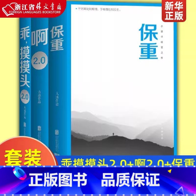 保重+啊2.0+乖,摸摸头 [正版]保重+啊2.0+乖,摸摸头 大冰系列作品 小蓝书系列 决绝书写《十年》后记 感恩千万