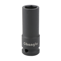 长鹿 1/2" 气动加长六角套筒(工业级) 23mm