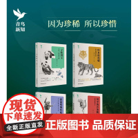 青鸟新知套装4本 与发现者同行(白头叶猴、大熊猫、东北虎、丹顶鹤)