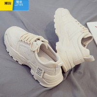 聚范2024新款男鞋夏季男款运动休闲百搭小白男款皮鞋增高老爹潮鞋