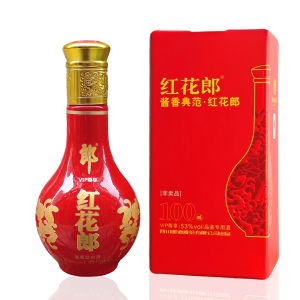 郎酒 红花郎十五年53度100ml*24 酱香型白酒 整箱小酒礼盒