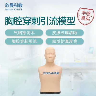 欣曼科教 胸腔穿刺引流模型 胸腔穿刺模拟训练模块XM-2021