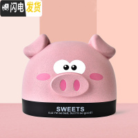 三维工匠创意可爱卡通桌面纸巾盒餐巾纸收纳盒卷纸筒家用客厅茶几抽纸盒 粉色小猪-抽纸盒