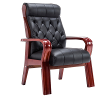 三金鑫 电脑椅实木麻将椅子家用棋牌椅会议椅办公椅老板椅书房大班椅