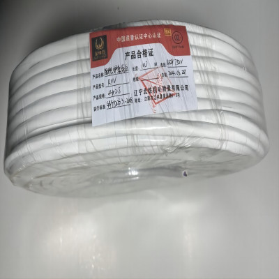 金电石 阻燃护套线白 RVV4*2.5 100米/捆