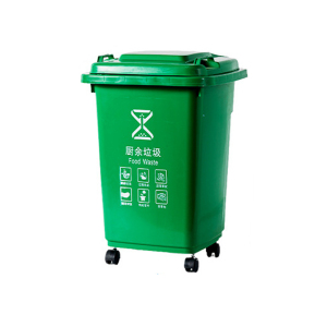 鲸轩 J502 48*43*59cm 50L加厚带轮垃圾桶 (计价单位:个)绿色