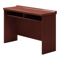 翌嘉YJ-20012条形桌会议室培训实木皮长条桌一桌两椅