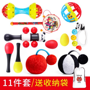 婴儿玩具0一1岁益智早教新生儿手摇铃3宝宝三个月抓握训练小沙锤6