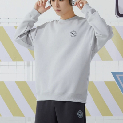 彪马(PUMA)卫衣男装新款简约户外运动服舒适休闲上衣圆领套头衫627878-09 ZP