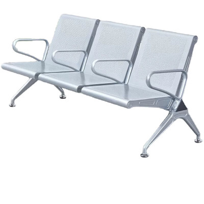 锦北 靠背排椅中间带扶手加厚机场银行车站医院等候椅连椅三人位无垫