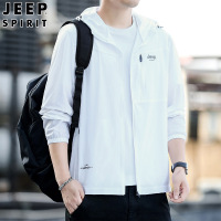 夏季新款JEEP SPIRIT 男士冰感UPF50+防晒衣休闲连帽户外外套