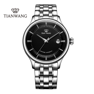 [支持后盖定制刻字服务]天王表新品男士钢带机械手表昆仑系列品牌正品男表51134