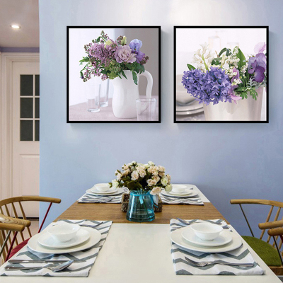 舒厅餐厅装饰画现代简约饭厅挂画歺厅厨房墙画创意酒杯水果壁画客厅画款16（80*80cm）