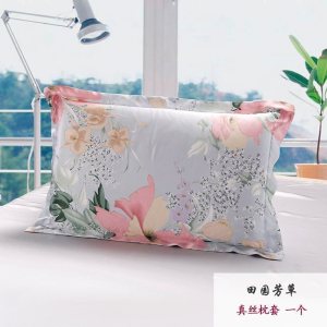 美帮汇100真丝枕套桑蚕丝枕头套双面全真丝宽幅丝绸枕套枕芯套