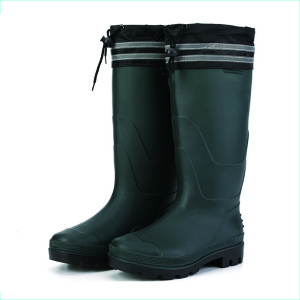 康迪·伊丝特 高筒加绒保暧雨靴男 加棉反光条劳保雨鞋