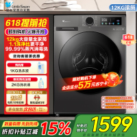小天鹅(LittleSwan)滚筒洗衣机全自动家用12公斤大容量超薄节能内衣洗TG120V098WDT政府家电补贴