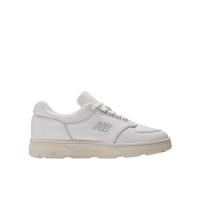 新百伦(New Balance)男士跑鞋白色皮革拼接Ortholite鞋底休闲运动