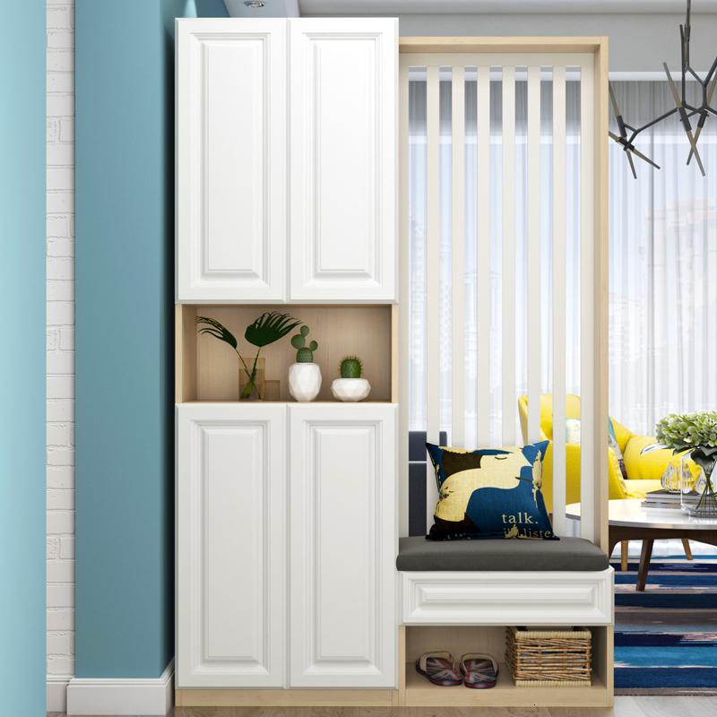 厅柜进镂空屏风闪电客玄关隔断中式鞋柜简约现代小户型 平行线(白 木