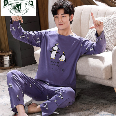 HLCOMAN男孩大童睡衣12-13-14-15周岁初中生学生春秋棉长袖冬季家居服