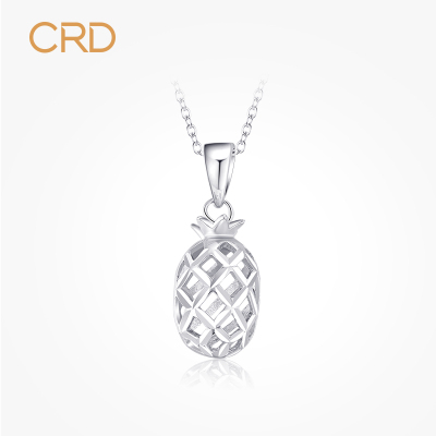 CRD克徕帝铂金吊坠女Pt950正品可配白金项链锁骨链正品菠萝吊坠约1.7g（不含链）