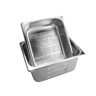 铂锜澳不锈钢冲孔份数盆/1/2 32*26*15cm/个