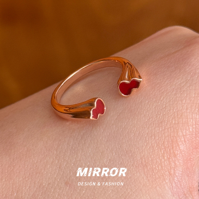 925纯银玫瑰金葫芦戒指女指环配饰时尚轻奢2025年 BCJ3315送女朋友老婆情人节七夕生日礼物