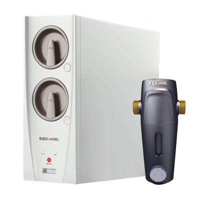 安吉尔家用净水器母婴直饮机纯水直饮式净水机5年长效RO反渗透厨下式过滤器玉龙Pro1000GSE+J3217前置过滤器