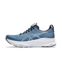 ASICS跑步鞋男支撑稳定舒适贴合缓震效果轻便耐磨蓝色配色