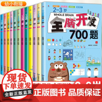 全脑开发700题思维训练1000题2-3-4-5-6岁三游戏幼儿专注力注意力五到六岁逻辑智力书籍小红帆儿童益智适合四宝宝
