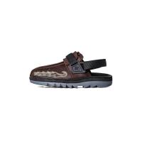 锐步(REEBOK)男士沙滩鞋真皮休闲凉鞋防滑轻便高弹力舒适平底鞋