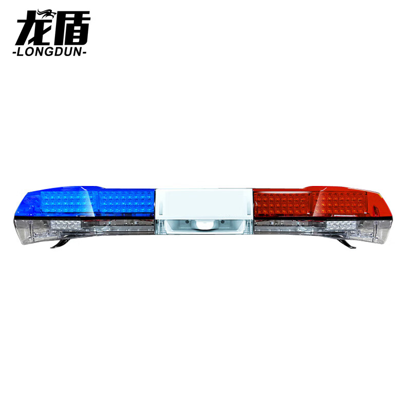 龙盾 应急爆闪灯LED车载长排警示灯 工程道路救援车顶报警灯 红蓝色