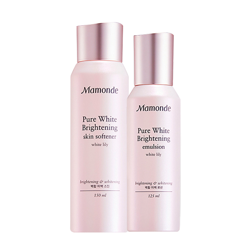 梦妆(mamonde)花萃透亮水乳套装(水150ml 乳125ml) 净白补水保湿提亮