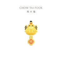 周大福友礼系列 戴胜鸟寓意得胜归来足金黄金转运珠送祝福礼物R38100