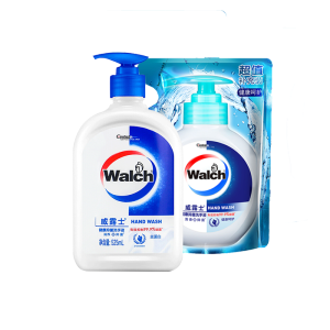 威露士(Walch)525ml瓶装丝蛋白+525ml袋装健康呵护洗手液 组合装