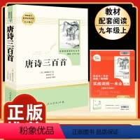 [人教版]唐诗三百首 [正版]人教版全套5册 九年级必读名著艾青诗选和水浒传原著完整简爱儒林外史人民教育出版社初三上册下