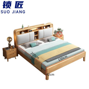 锁匠 床+床垫+床头柜