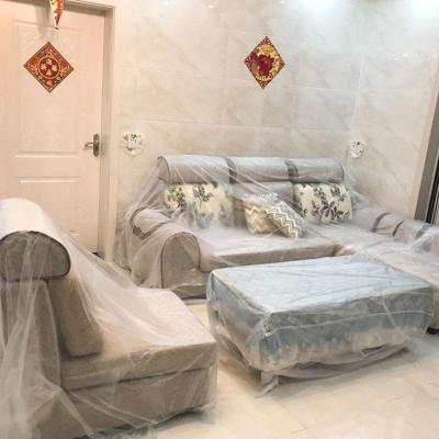 家用一次性床罩布遮盖防灰尘盖家具沙发罩保护膜装修无胶带款2米高X20米长买二送一-