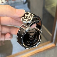 适用于华为gt6表带gt5/gt4手表山茶花折叠扣平纹gt65pro皮带健康智能watch543pro秋冬季女款高级时尚