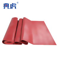 典虎 绝缘橡胶垫 红色5mm*1m*1m 平方米