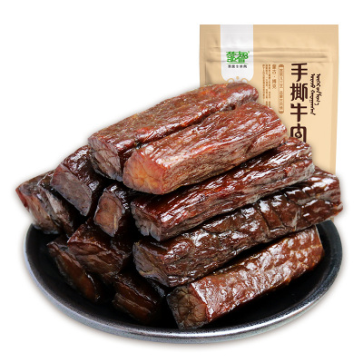 蒙都手撕牛肉200g牛肉干五成干内蒙古正宗手撕零食特产清真小吃蒙都风干牛肉干香