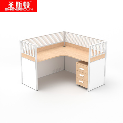 圣斯顿S-HB1515A职员屏风卡座办公位1500*1500*750-1200mm(套)欧橡+白色