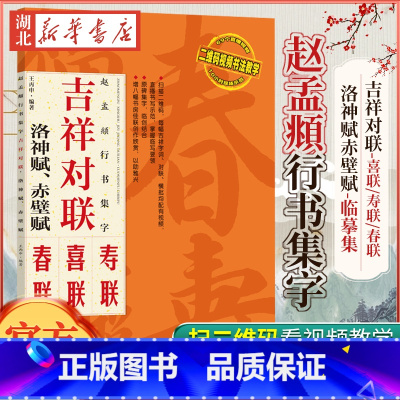[正版]赵孟頫行书集字 吉祥对联 洛神赋赤壁赋-临摹集字春联喜联寿联字帖新年新编实用行书爱好者初学者毛笔练字帖 书店书籍