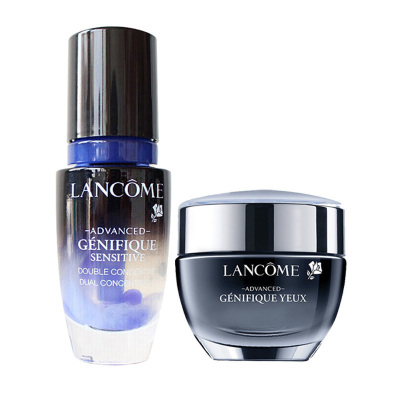 小黑瓶明星修护-LANCOME兰蔻小黑瓶安瓶肌底修护精华液20ml/瓶+小黑瓶发光眼霜15ml