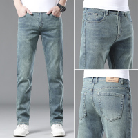 金盾(KIN DON)正品纯棉高端男士牛仔裤直筒修身韩版潮流休闲百搭长裤子秋冬季潮牌