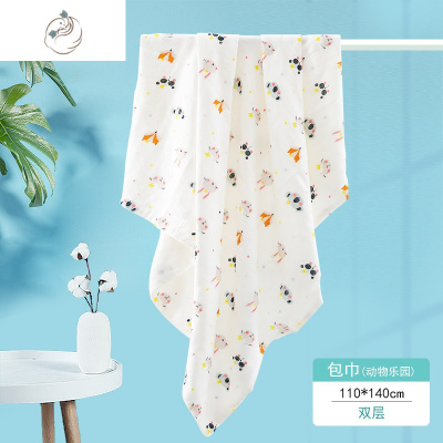 双层纱布浴巾婴儿单层裹2层盖毯4超薄一层3两竹纤维二四夏天薄款舒适主义